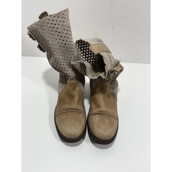 Sorel Sage Womens Size 6 37 Perf Leather Mid Calf Pull On Boots NL2167-977 - Picture 3 of 11